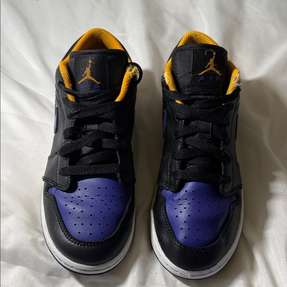 Jordan Other - Nike Air Jordan Low Black, Purple and Yellow Sneakers Big Boy 4.5Y